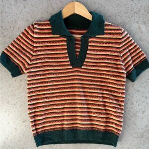 Cider Multicolor Striped Kids Polo